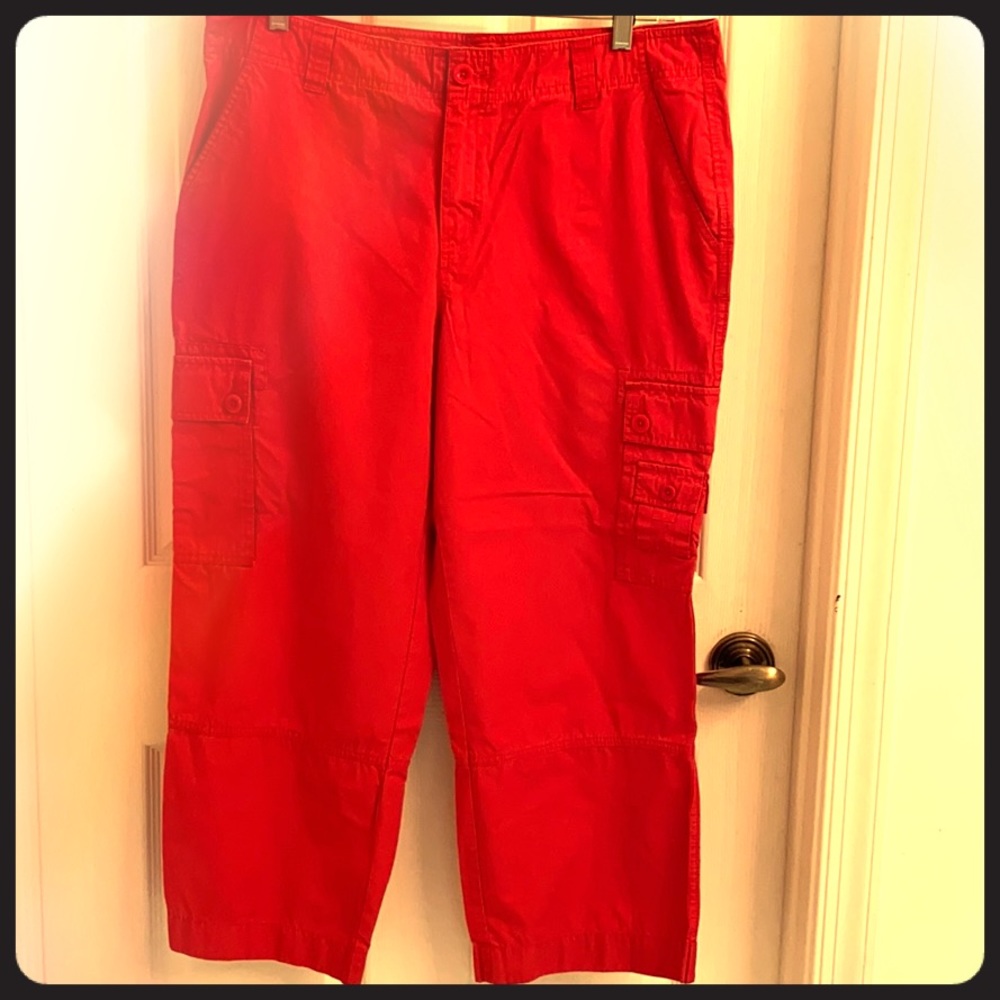 Ralph Lauren Poplin Cargo Shorts/ Petal Pushers
